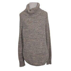 Prana Callisto Turtleneck Womens Size Large Beige Alpaca Blend Knit Sweater